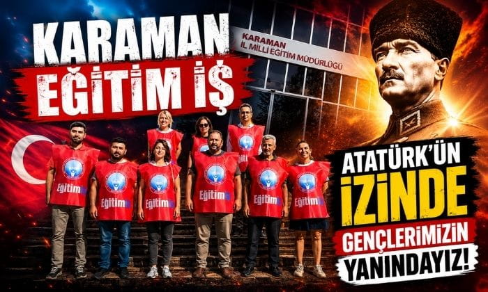 Karaman Eğitim İş’ten 19 Mayıs Mesajı