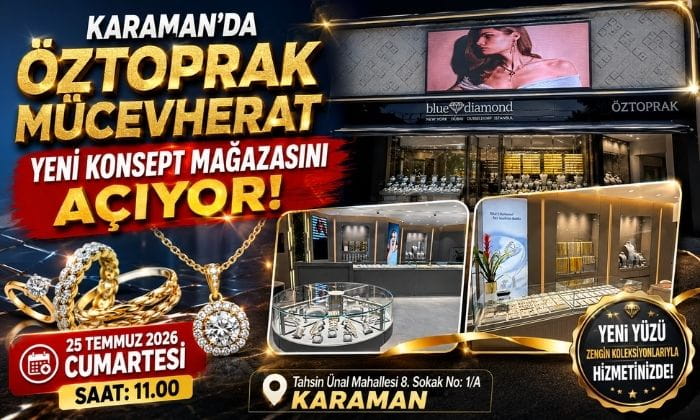 Karaman’da Öztoprak Mücevherat